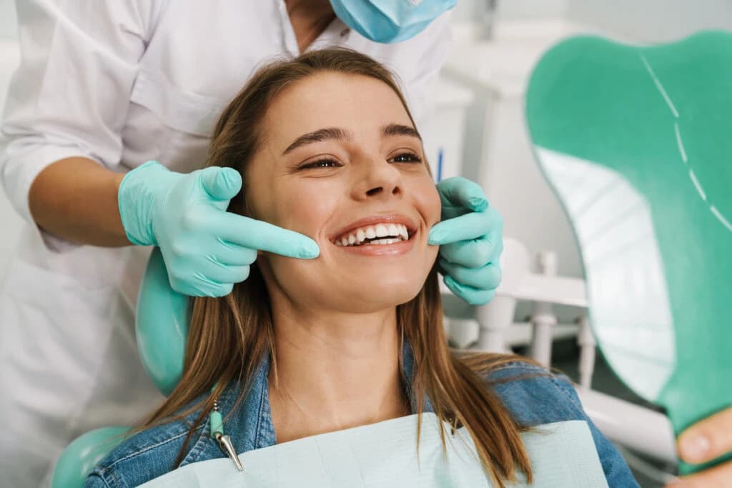 Happy patient at Million Dollar Smile in San Diego